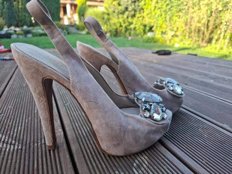 Nádherné zara lodičky na platforme s brošňou, zara,38