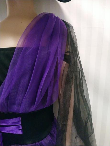 3dielny kostým čarodejnica dlhé šaty, 8-10r, -140,