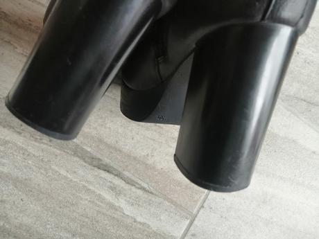 Členkové čierne čižmy, v38, vd 24,5 cm max, graceland,38