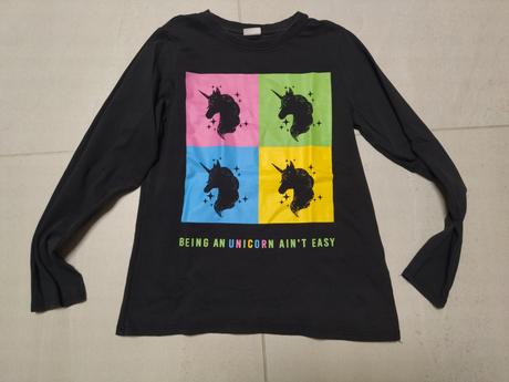 Tričko s dlhým rukávom jednorožec, zara,140