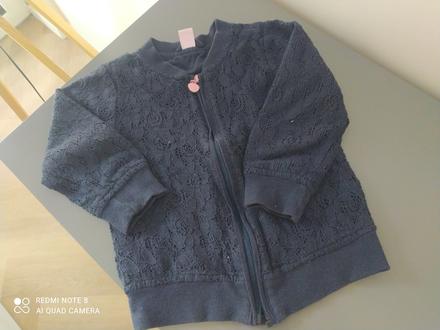 Elegantná čipkovaná mikina/ bomberka, dopodopo,80
