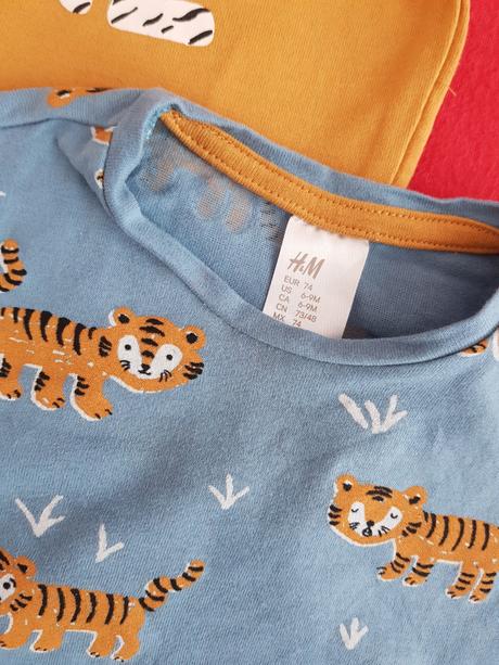 Tričká h&m 2ks, h&m,74