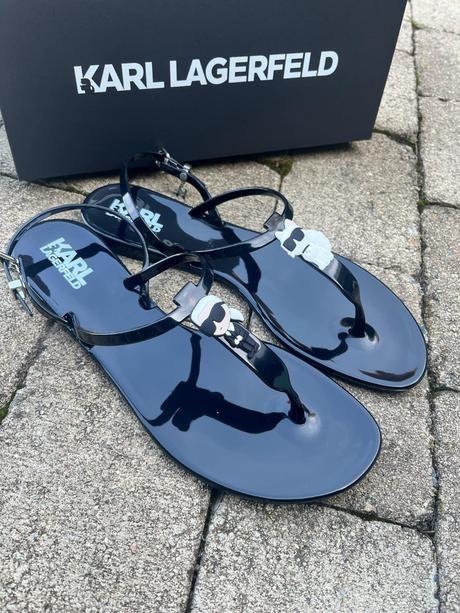 Karl lagerfeld sandále čierne, karl lagerfeld,37 / 38 / 39