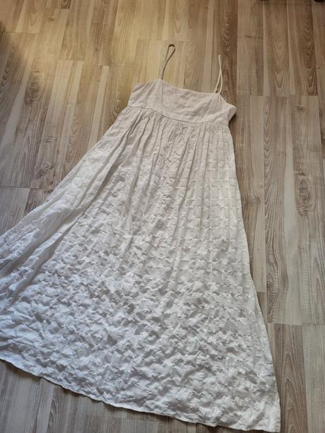 34 dlhé biele krepove saty, house,xs