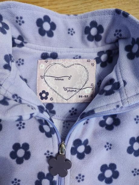 Prechodna bunda a flisova mikinka, 80