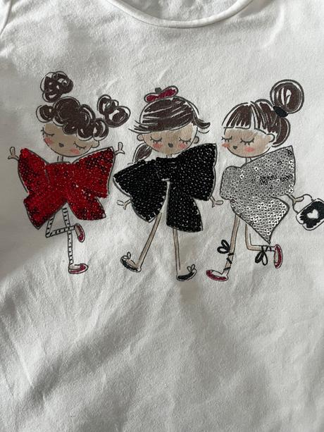 Biely top s flitrovanym obrazkom, mayoral,104