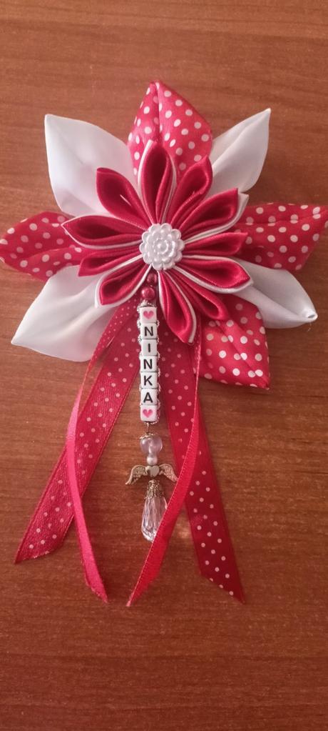 Mašlička na kočík s menom ninka, 