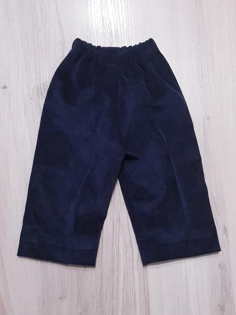 Elegantné menčestrové nohavice, 74