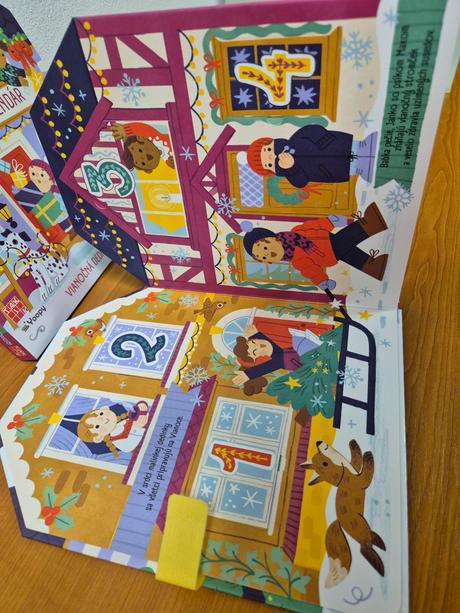 Knihy adventny kalendár vianočná dedinka, 