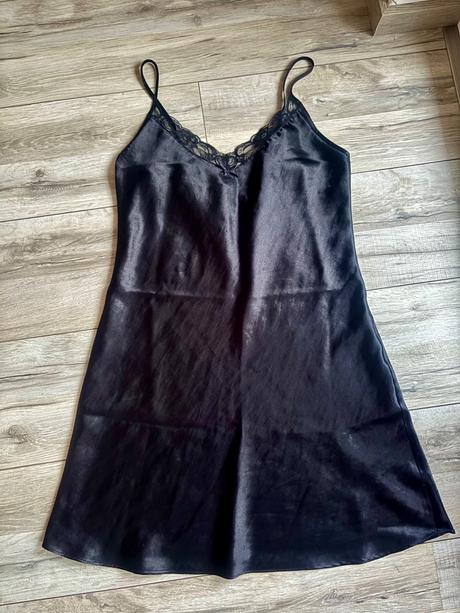 Nočná saténová košieľka s čipkou, f&f,s