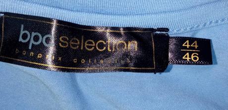 Dámske modré tričko s flitrami veľk.44-46, bonprix,xxl