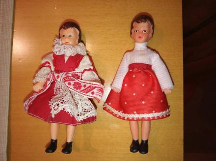 Retro bábiky - krojované,