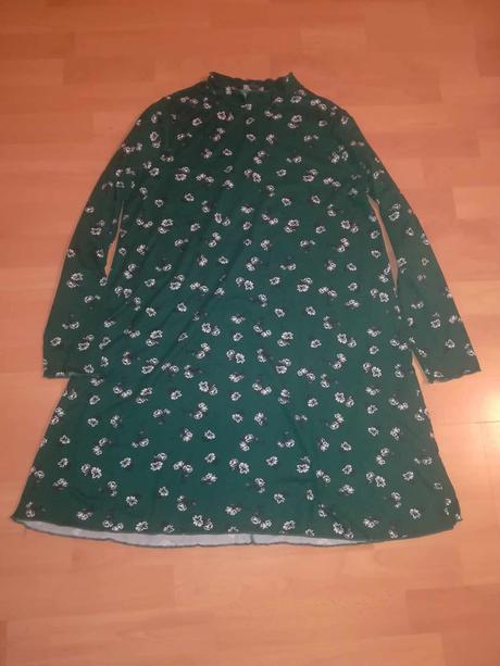 Zelené jarno/ jesenné šaty,40/42, primark,40