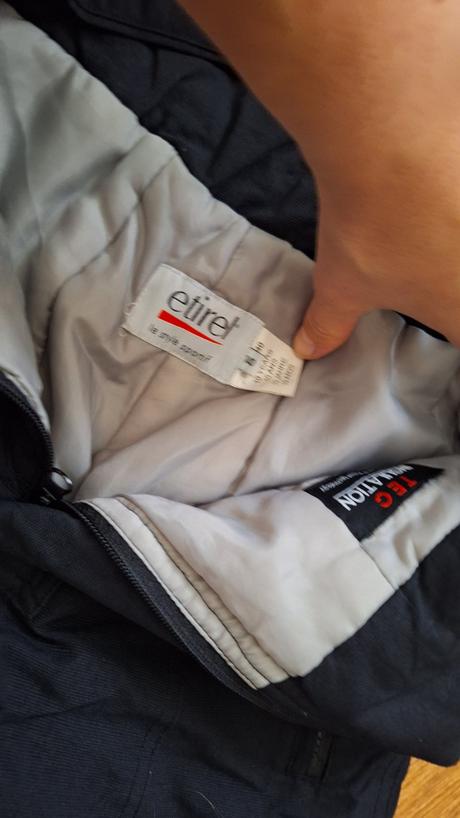 Zimny komplet, 134/140, bunda 2x, oteploky, 2x cik, etirel,140