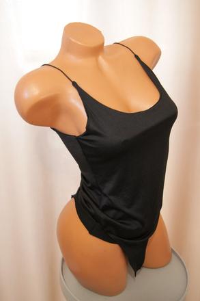 Čierny elastický body top, m, m