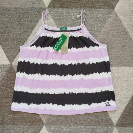 Letné bavlnené tielko benetton - nové s visačkou, benetton,164 / 170