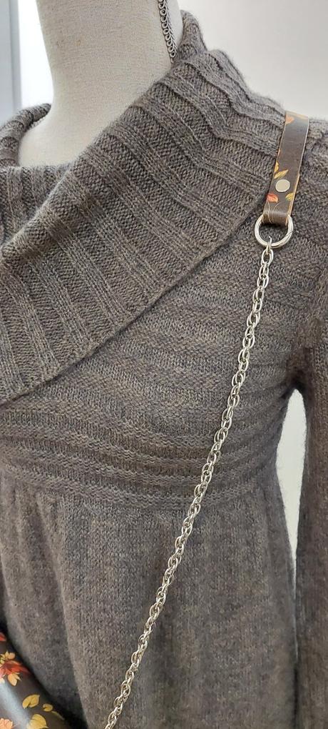 Vlnené mohérové šaty tunika, s