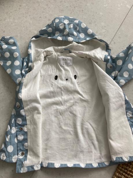 Bodkovaná bundička, zara,104