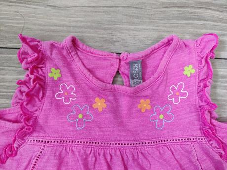 Ľahké letné bavlnené šaty s volánom, losan,80