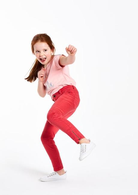 Dievčenské ružové tenké džínsy lola liza (134-140), 134 / 140