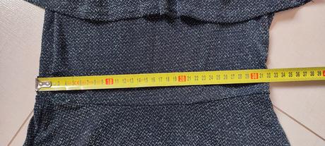 Čierne trblietavé šaty, pepco,164