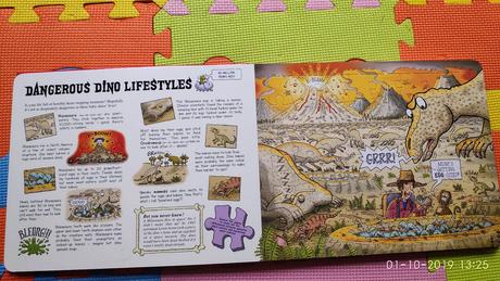 Dangers dinosaurs jigsaw book a,