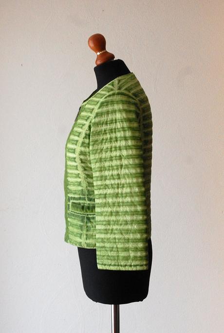 Ľahká a vzdušná prešívaná bunda v limetkovej farbe, s