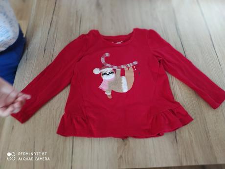 Vianočné dlhé tričko, c&a,92