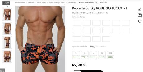 Roberto lucca kúpacie šortky vel.s-m, s