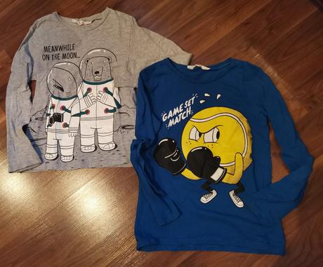 Tričká 2ks, h&m,122