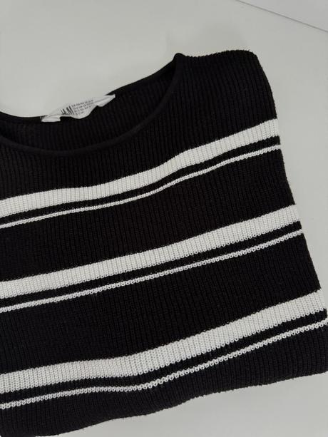 Pásikavý sveter, h&m,158