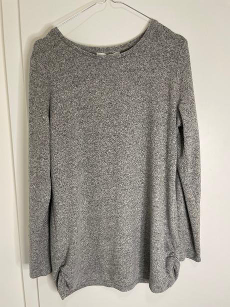 Next sivý melírovaný tenší svetrík, next,44