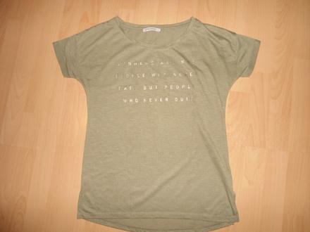 Olivovo zelene damske tricko, s