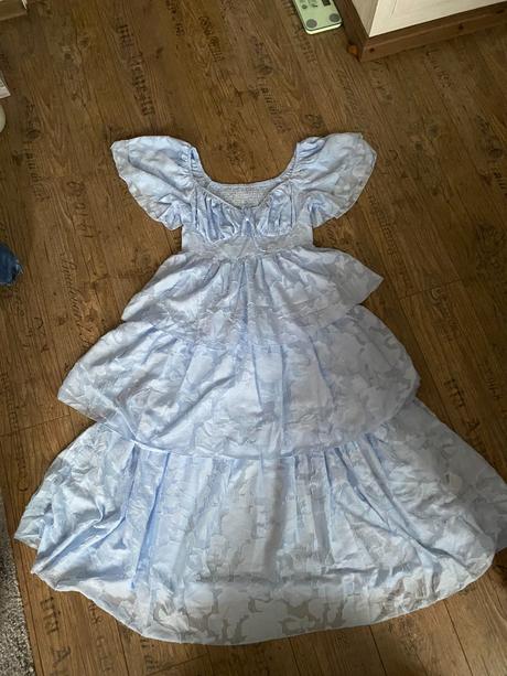 Volánové princeznovské spoločenské šaty, xl