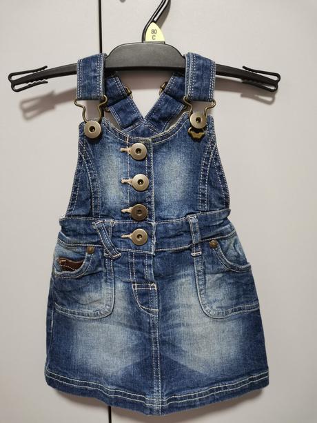 Nádherné rifľové šaty na traky, next,86