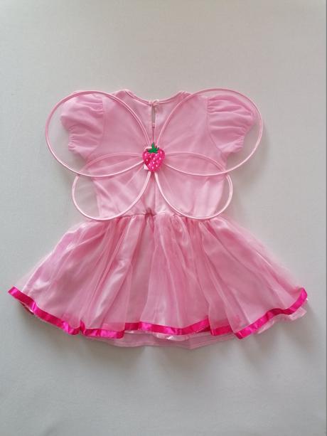 Kostym vila jahodka s krídlami,