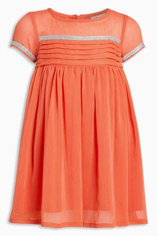 Oranžové sviatočné šaty next uk, next,92 / 98 / 104 / 110 / 116