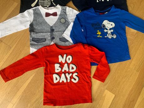 Tričká dlhy rukáv 86/92, 86–98