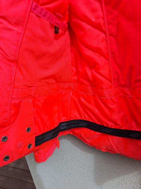 Bunda 4f neon oranžovo-ružová, 146