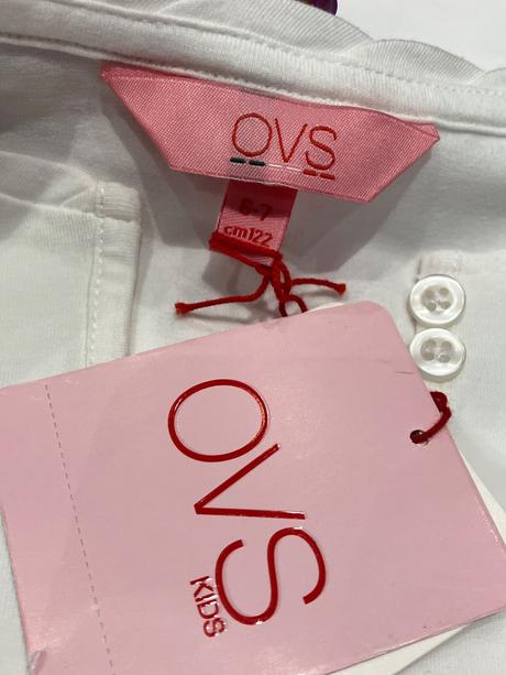 Dievčenské tričko s 3d nápisom love ovs (6-7 r.), ovs,122