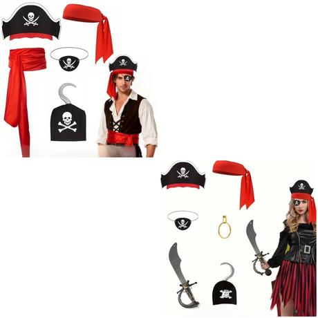 Kostým pirát, pirátka, 
