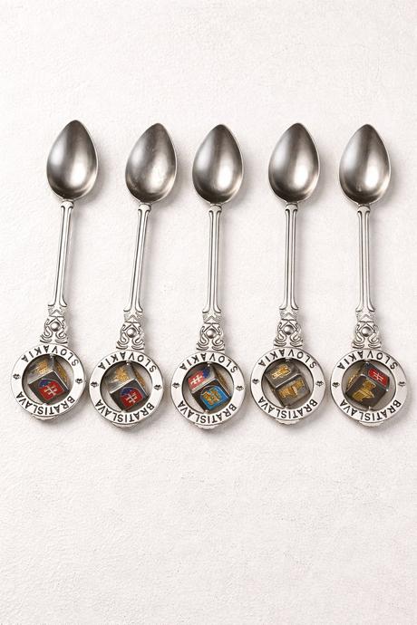 Zberateľské lyžičky bratislava 5 ks, 