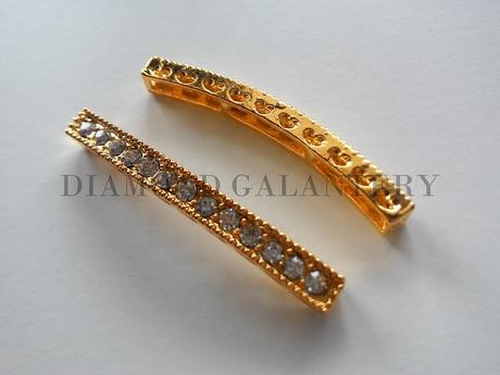 Medzikus štrasový zlatý (st007), 