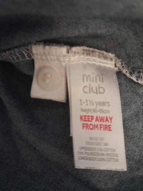 Riflove šaty a riflové kra, miniclub,92