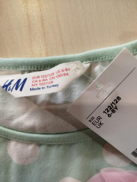 Bodkované tričko, h&m,122