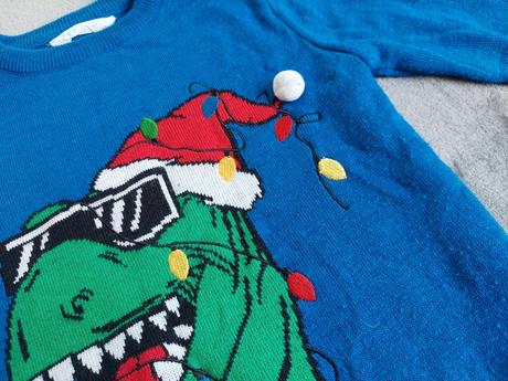 Vianočný sveter trex veľ.122, 122