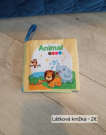 Látková knižka zvieratá,