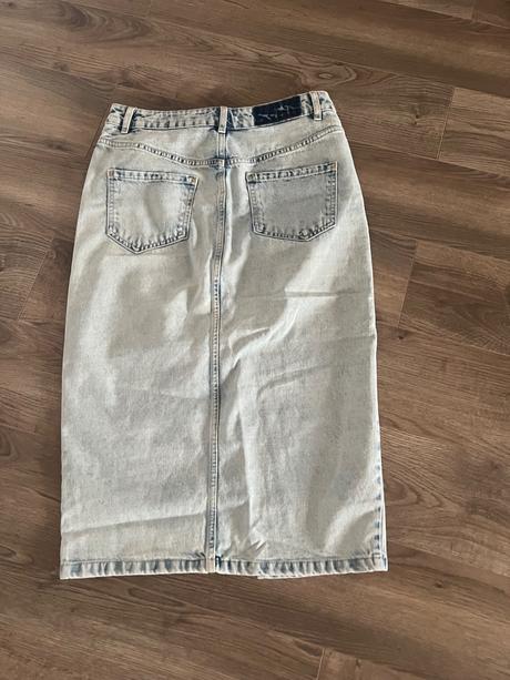 Riflova denim midi sukna, mohito,m