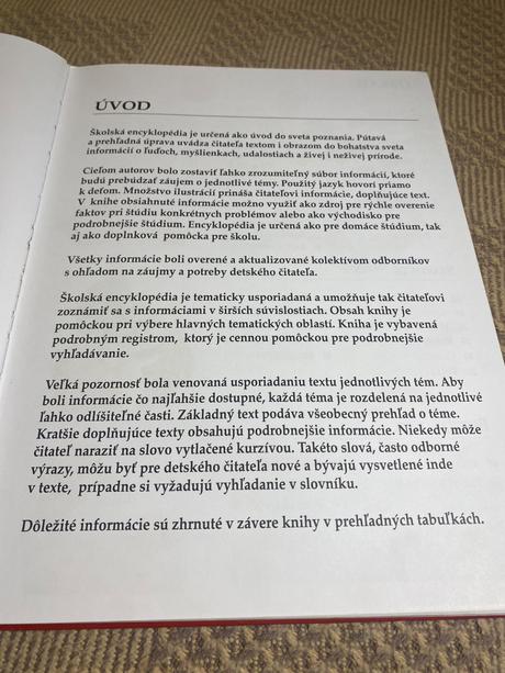 Školská encyklopédia svet poznania v jedinom zväzk,