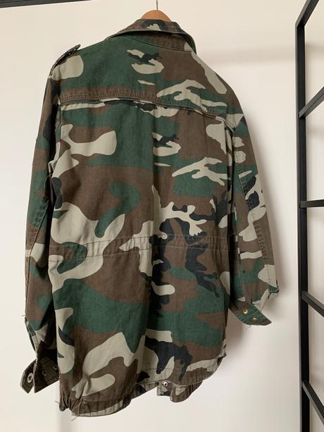 Maskacova parka s aplikaciami, mango,m